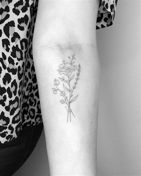 Details More Than Minimalist Flower Bouquet Tattoo Latest In