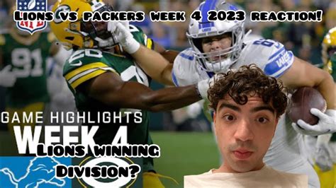 LIONS DOMINATE PACKERS Detroit Lions Vs Green Bay Packers 2023 Week