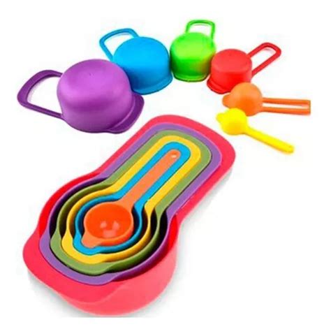 Set Tazas Cucharas Medidoras Piezas Reposter A Cocina