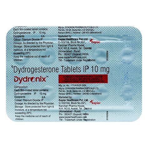 Dydronix 10 Mg Tablet Uses Side Effects Price Apollo Pharmacy