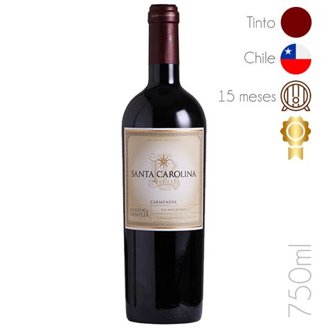 Garrafa de Vinho Santa Carolina Reserva de Família Carménère compre