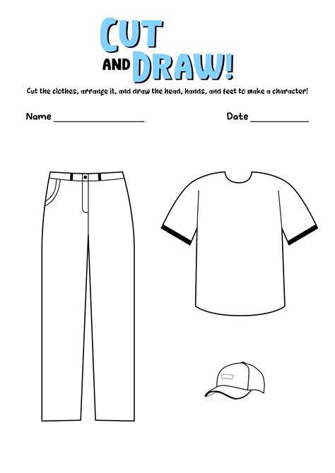 Clothes Matching Worksheet