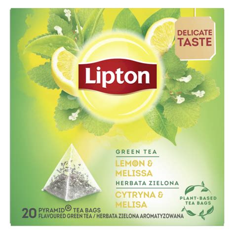 LIPTON HERBATA ZIELONA Z CYTRYNA I MELISA 20TB 1 Szt 0 032 Kg LIPTON