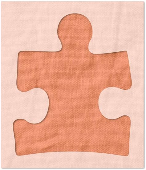 Stencil Stop Autism Awareness Puzzle Piece Stencil