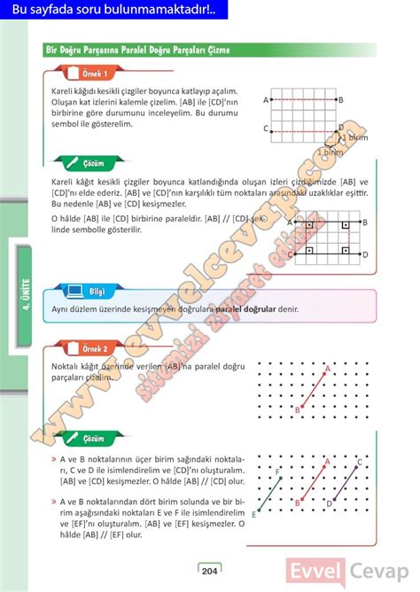 5 Sınıf Meb Yayınları Matematik Ders Kitabı Cevapları Sayfa 204 205 206