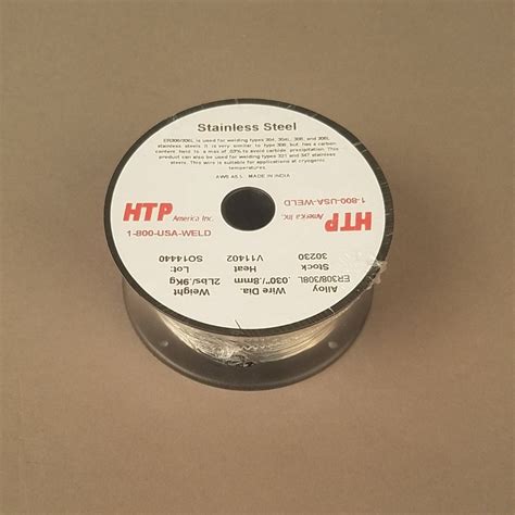 HTP America® ER308L Stainless Steel MIG Welding Wire, 2 Lb, 4" Spool ...