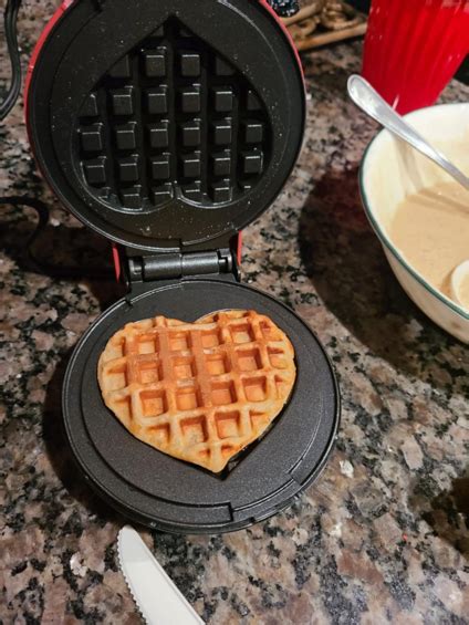 You Can Get A Heart Shaped Mini Waffle Maker So You Can Spread Love Everyday