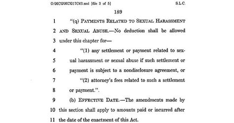 Sexual Harassment Settlement Tax Deduction Eliminated Under Tax Reform Dont Mess With Taxes