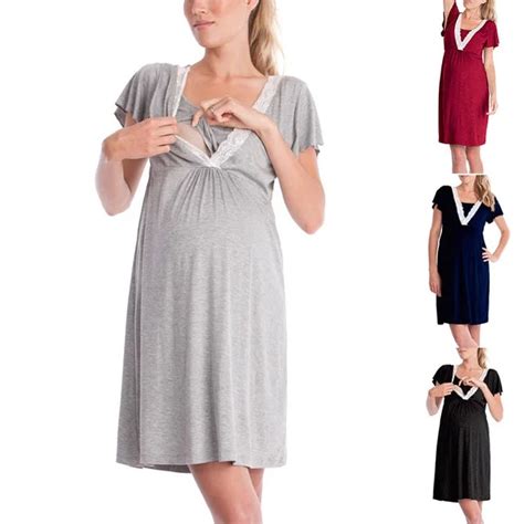 Buy Summer Women Nursing Dresses Breast Feeding