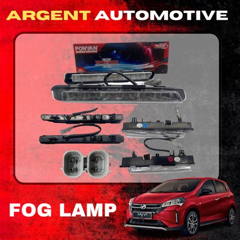 Perodua Myvi 2022 Gn3 Pentair Drl Led Running Daylight Fog Lamp Light