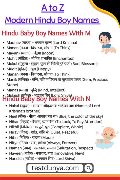 Baby Hindu Boy Names With Meanings A To Z Baby Boy Names Hindu Names