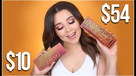 WORLDS BEST UD NAKED HEAT DUPE AFFORDABLE Vs HIGHEND EYESHADOWS MakeupByAmarie YouTube