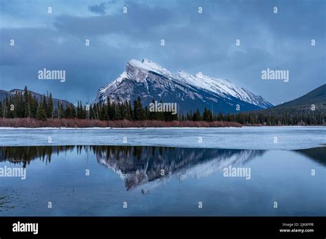 Mount Rundle Reflection In The Vermillion Lakes Banff National Park