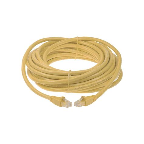 Panduit 25FT Cat6A 10GbE Shielded (S/FTP) Snagless Patch Cable 26AWG — Yellow (10-Pack) (UTPSP-C6A-STP-25FT-YL-10PK)