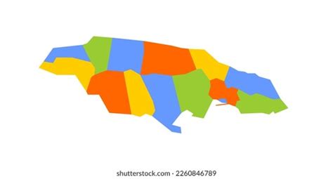 Jamaica Political Map Administrative Divisions Parishes Stock Vector (Royalty Free) 2260846789 ...