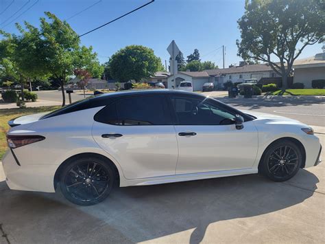 Yay for tint!!!! 5% ceramic in the rear and 20% in the front. : r/Camry