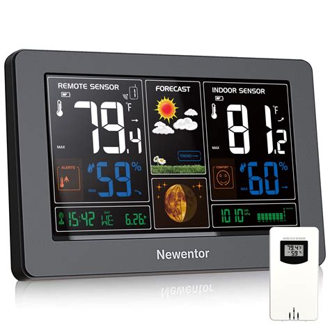 Newentor Wireless Weather Station With Indoor Outside Temperature