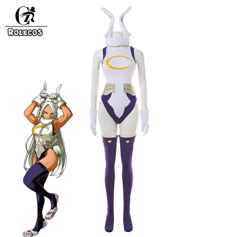 Rolecos Miruko Cosplay Mha Hero Mirko Cosplay Bunny Costume Sexy