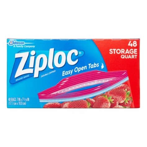 Ziploc, Storage Bags, Quart (Pack of 10), 10 pack - Kroger