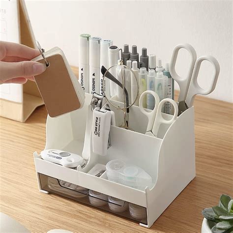 Amazon Saikvi Pen Holder Pencil Cup Holder All In One Desktop