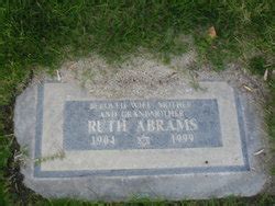 Ruth Abrams M Morial Find A Grave