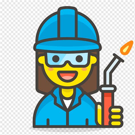 F Brica Mujer Trabajador Racionalizar Emoji Icono Png Pngwing