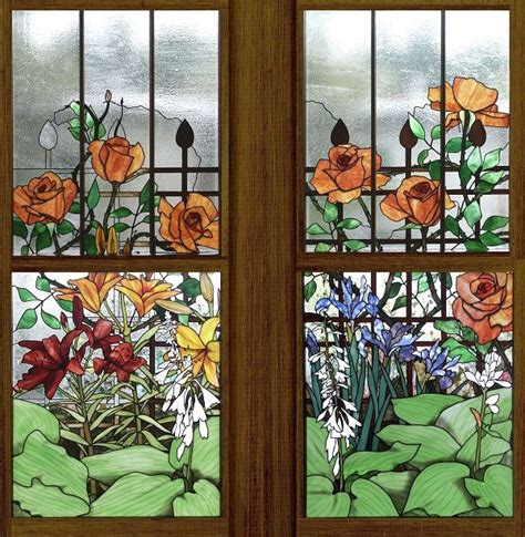 Floral Design No 4 Robert Oddy Modern Stained Glass Diy Stained Glass Window Stained Glass