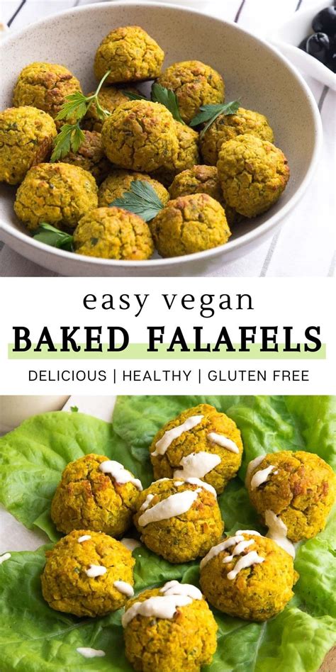 Healthy Vegan Baked Falafels Delicious Easy And Gluten Free Vegan