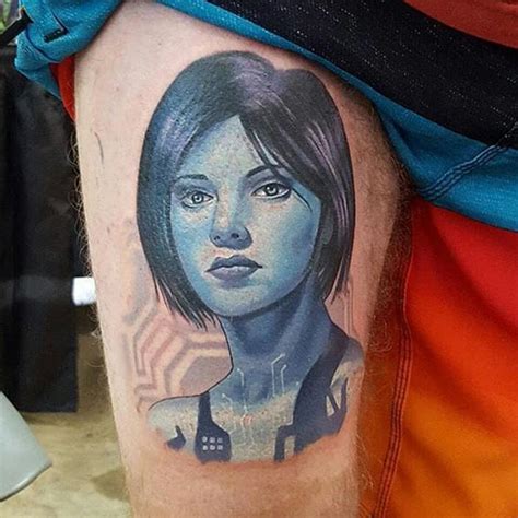 videogametatts on Instagram: “Cortana tattoo by @tattoosbyhalo #cortana ...