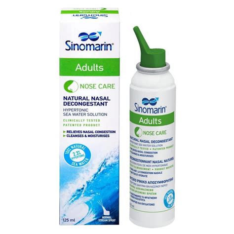 Sinomarin Hypertonic Adults 125ml PHARMFETCH CY