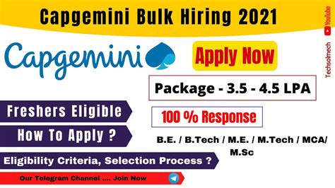 Capgemini Recruitment Process Golden Opportunity Guys Must