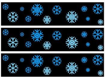 Winter Bulletin Board Borders By Rachel Shadbolt Tpt