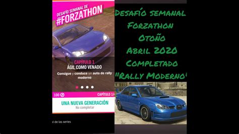 Forza Horizon Desafi Semanal Forzathon Oto O Abril Youtube