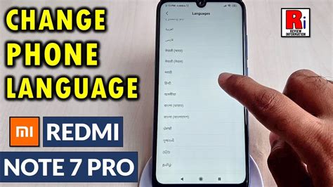 How To Change Default Language In Xiaomi Redmi Note Pro Youtube