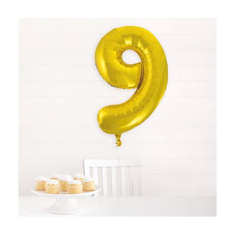 34 Giant Foil Gold Number Balloon