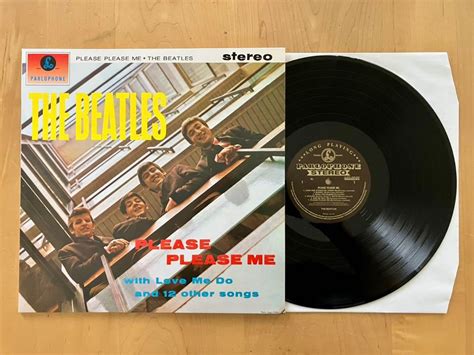 Stereo Gold Parlophone Beatles Please Please Me Lp ビートルズアナログレコード John Lennon Paul Mccartney