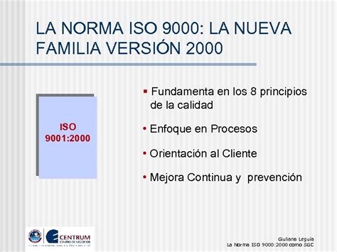 LA NORMA ISO 9000 2000 COMO SISTEMA DE