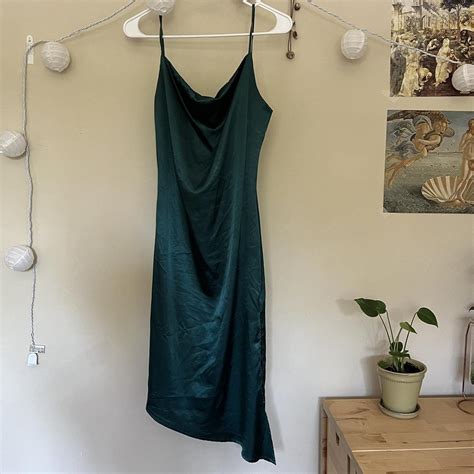 formal dark green/teal dress very... - Depop