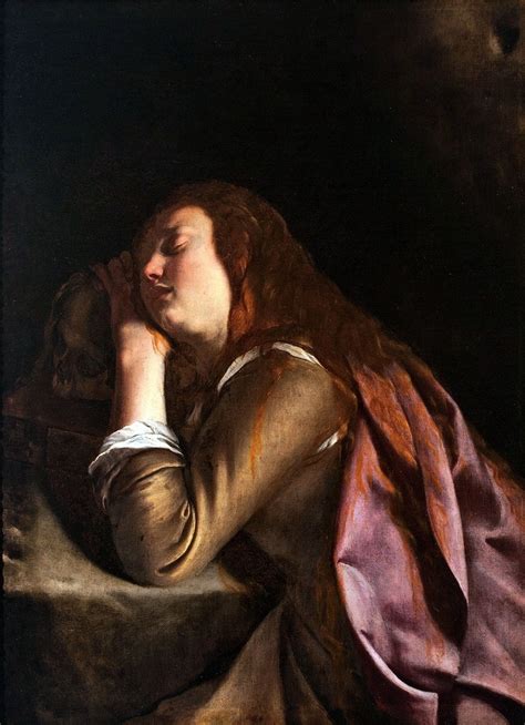 Penitent Magdalene Artemisia Gentileschi Artwork On USEUM