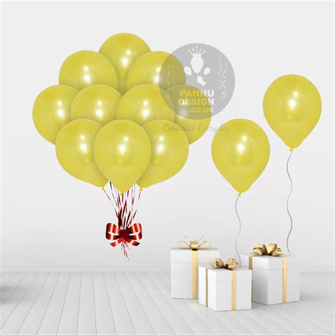 Gold Metallic Balloons - Pannu Design