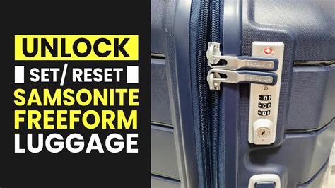 How to Unlock, Set and Reset Samsonite Freeform Lock - LL