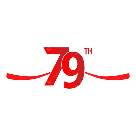 Logo 79 Tahun Indonesia Dengan Bendera Merah Putih Vektor Logo Hut Ri 79 Hut Ke 79 Republik