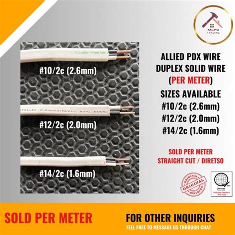 meter pdx allied    duplex solid wire