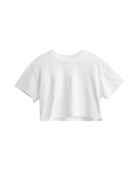 The Crop In White M White Cropped White Tee Crop Top Sweatshirt