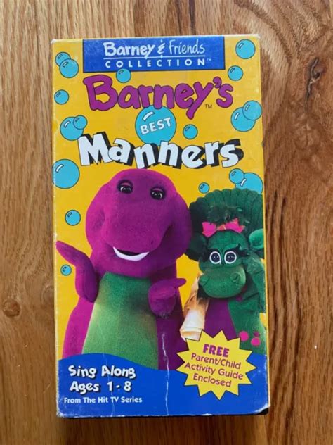 Barney Friends Vhs Best Manners Lyons Group Baby Bop Rare Eur