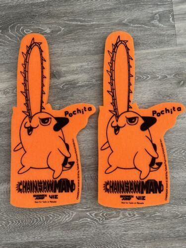 Sdcc 2022 Shonen Jump Chainsaw Man Pochita Foam Finger Nycc 2021 2 Lot 4552550224