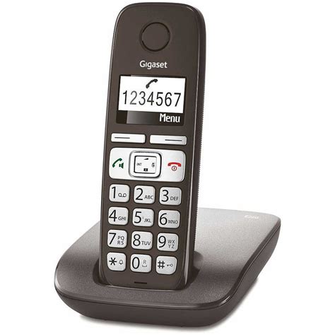 Gigaset E Cordless Eco Dect Con Display Colore Nero Telefonia