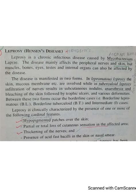 Leprosy Notes Pathophysiology Studocu