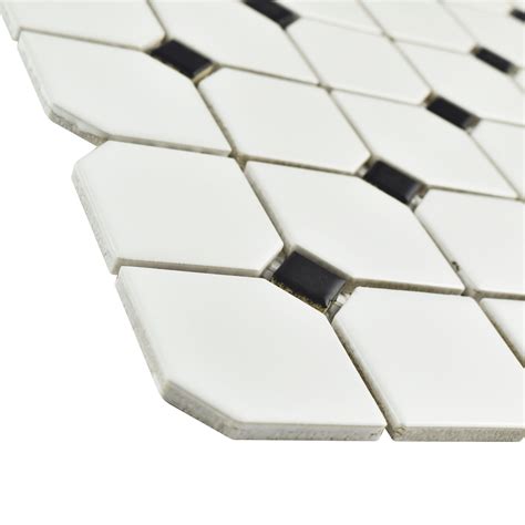 Elitetile Retro Broadway X Porcelain Mosaic Tile In Matte