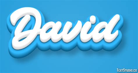 David Text Effect and Logo Design Name